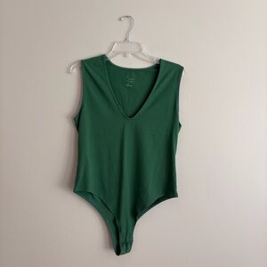 2 a new day Forest Green and Tan Bodysuits